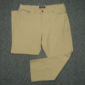 Bluffworks Pants Mens 38x28 Khaki Tan Ascender Regular Fit Chino Straight Travel
